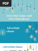 Adverbial Clauses