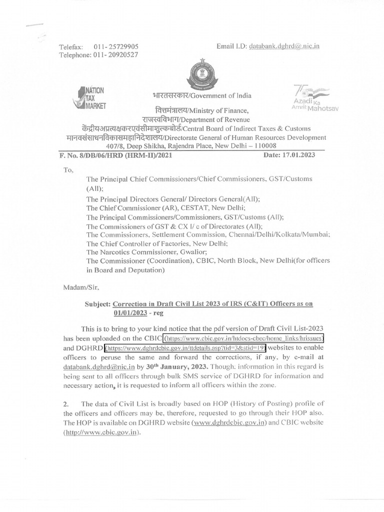 Civil List Document PDF Government Finances Trade