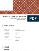 Managing Stock and Inventory by Daniel Chasesa MSC in Commerce