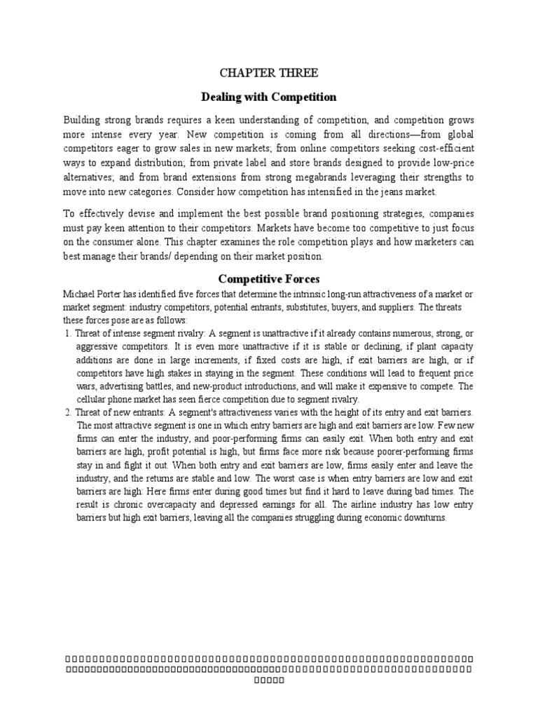 Chapter 3 Strategic Pdf Monopoly Marketing