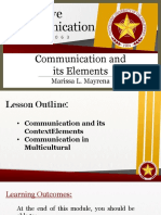 Lecture Module 1 Communication and Its Elements