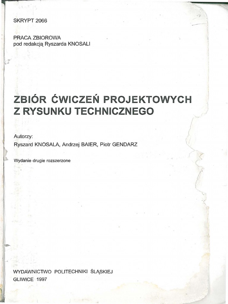 Knosala R. - Zbiór Ćwiczeń Projektowych Z Rysunku