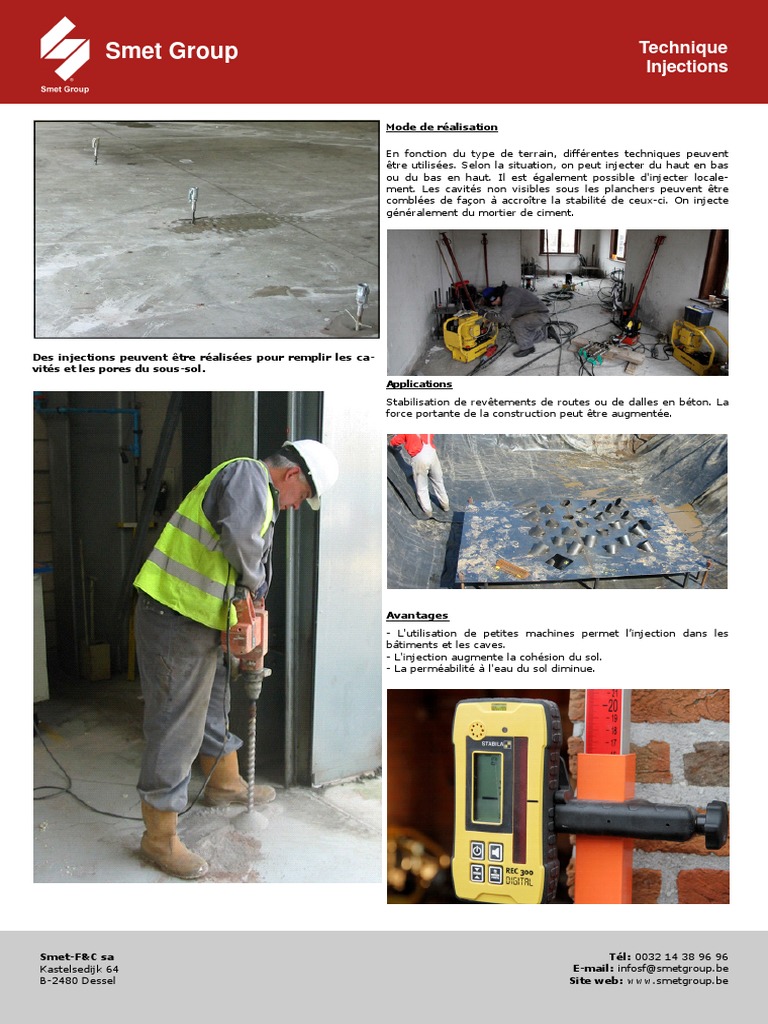 Injections pour stabilisation des sols | PDF