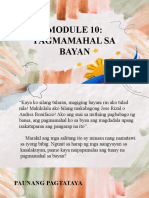 Module 10 Pagmamahal Sa Bayan (ESP Q3)