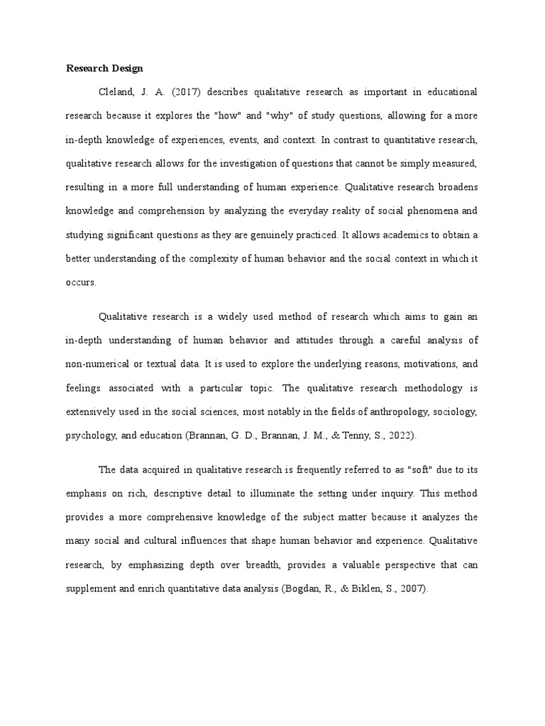 Qualitative Research Pdf Qualitative Research Methodology