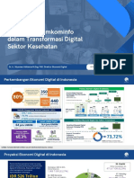 Dukungan Kemkominfo Dalam Transformasi Digital Sektor Kesehatan