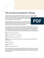 Earnable Transcript The Secrets of Authentic Selling