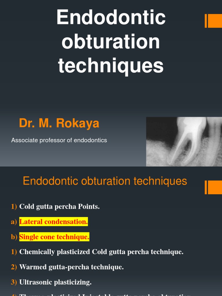 Obturation Techniques PDF