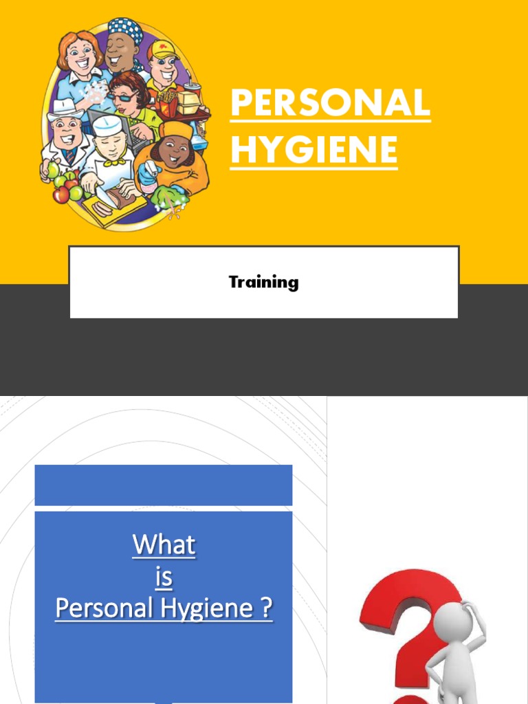 Personal Hygiene Training PDF Hand Washing Hygiene