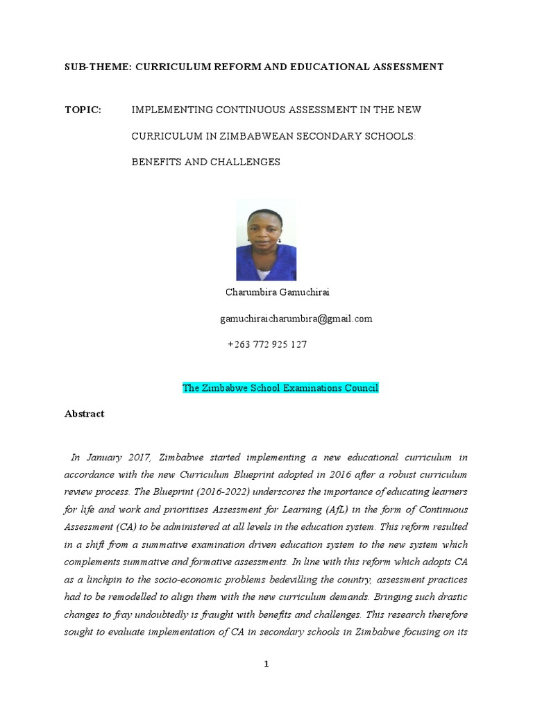 Uganda Complete Paper Amended PDF Educational Assessment Focus Group