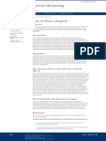 How To Write A Proposal - Science & Quantitative Reasoning Education