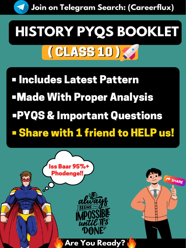 History pyq booklet class 10 cbse boards pdf