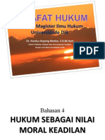 Filsafat Hukum S2 Undil 4