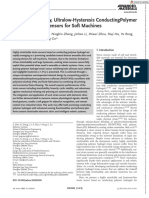 Advanced Materials - 2022 - Shen - High Stretchability Ultralow Hysteresis ConductingPolymer Hydrogel Strain Sensors For