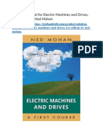 Solution Manual For Electric Machines and Drives 1st Edition by Ned Mohan