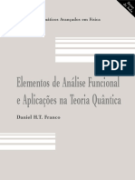 Elementos de Análise Funcional e Aplicações Na Teoria Quântica