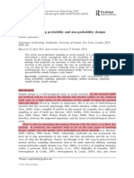 Sampling Bridging Probability and Non Probability Designs