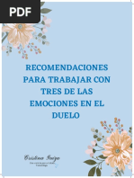 Cuadernillo para Trabajar El Duelo Adultos | PDF | Dolor | Las emociones