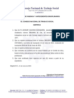 Cert. Antecedentes Disciplinarios