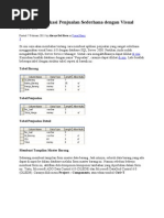 Membuat Aplikasi Penjualan Sederhana Dengan Visual Basic