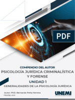 U1 Psicología Jurídica, Crimalista y Forense