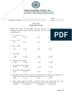 Diagnostic Exam - Grade 6