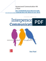 Test Bank For Interpersonal Communication 4th Edition by Kory Floyd