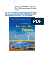 Solution Manual For Fundamentals of Thermal Fluid Sciences 5th Edition Yunus Cengel Robert Turner John Cimbala