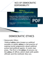 Day-1 (The Ethics of Democratic Responsibility)