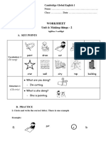 Worksheet Unit 4: Making Things - 2: Name: .. Class: .. Date: .
