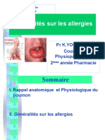 1-Physiopathologie Des Allergies DR Yousfate
