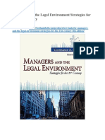 Test Bank For Managers and The Legal Environment Strategies For The 21st Century 8th Edition