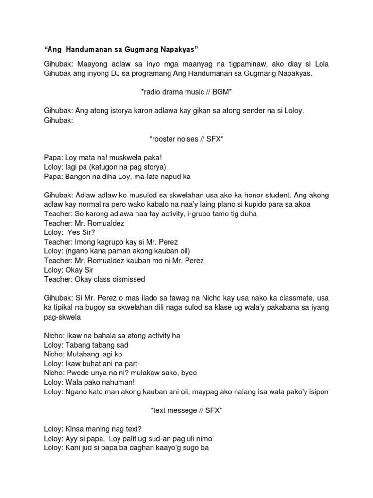 Ang-Handumanan-sa-Gugmang-Napakyas-Carl | PDF