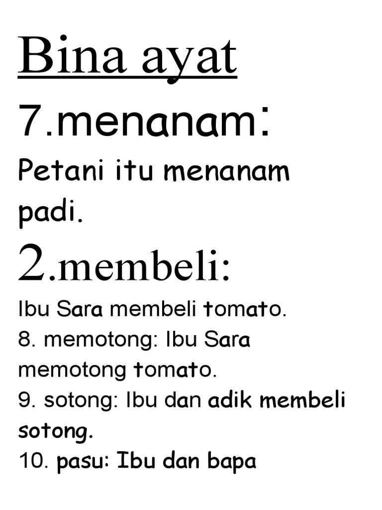 Bina ayat | PDF