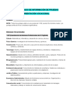 Concentrado de Información de Pruebas Psicológicas PP-1