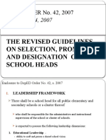 Revised Guidelines Do 42 - School Heads