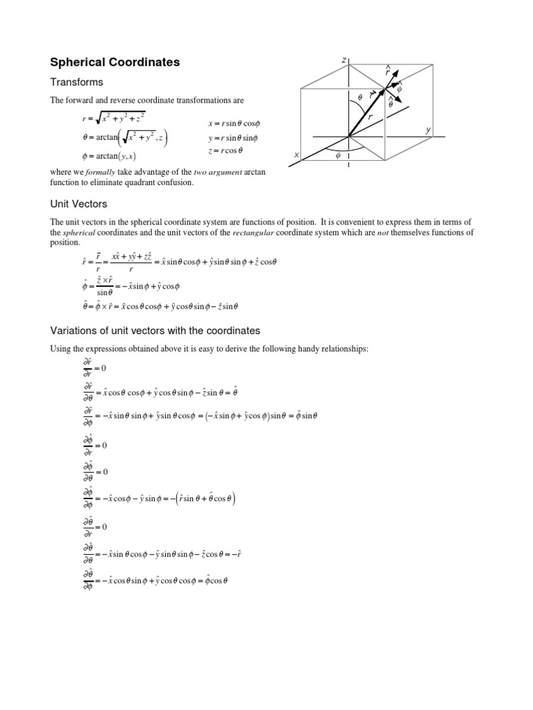 Divergence In Spherical Coordinates Divergence Sine