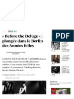 Before The Deluge : Plongée Dans Le Berlin Des Années Folles