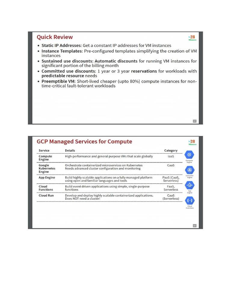 Google Cloud Notes Pdf Cloud Computing Databases