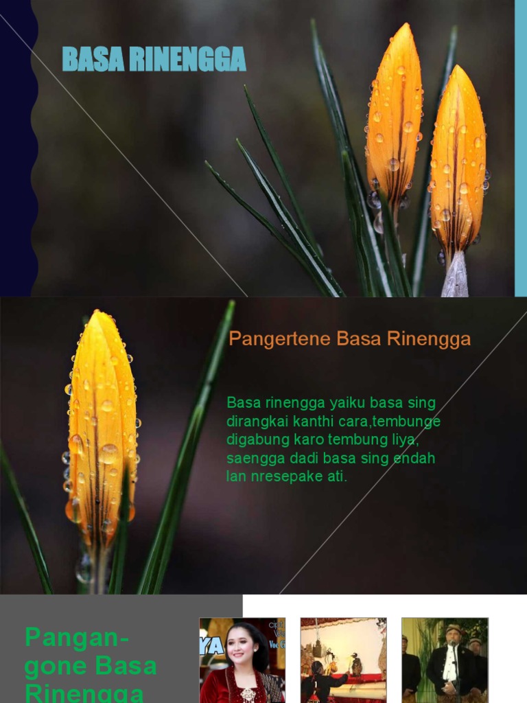 Basa Rinengga | PDF