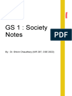 Indian Society Notes