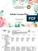 Kinder Lesson Plan