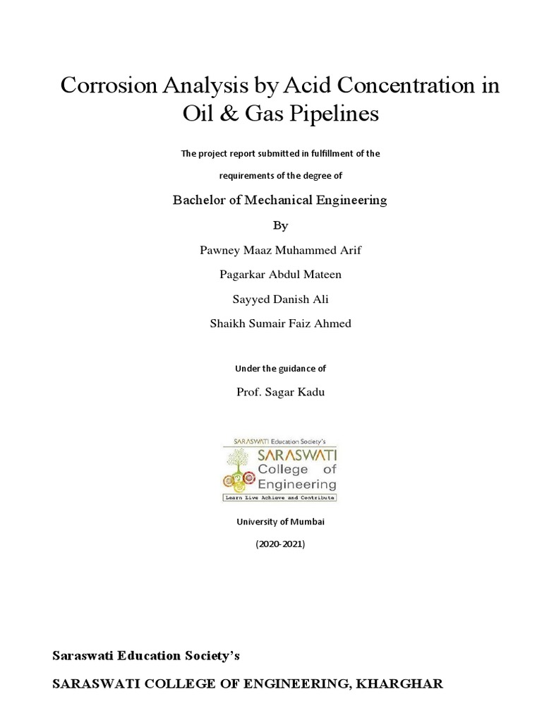 Corrosion in Oil & Gas Pipelines | PDF | Corrosion | Electrochemistry