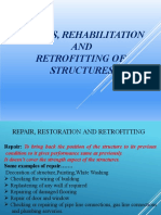 Repair, Retrofitting, Rehabiliation of Structures