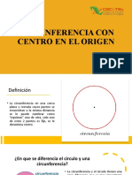 Circunferencia Con Centro en El Origen