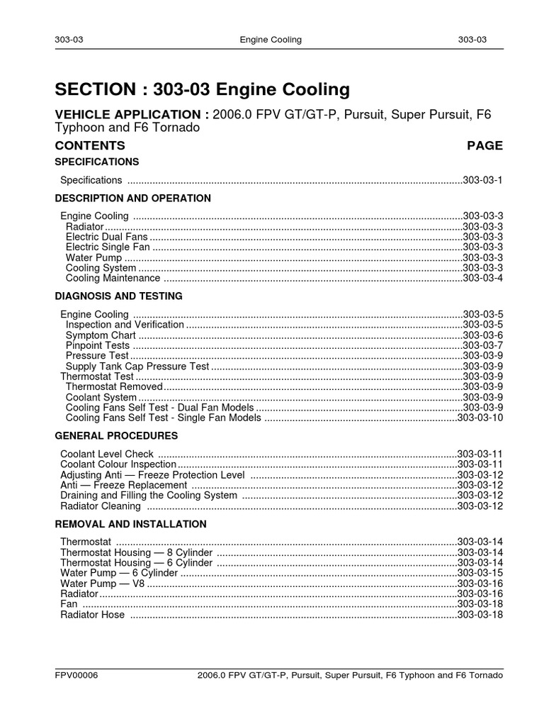 30303 FPV Engine Cooling PDF