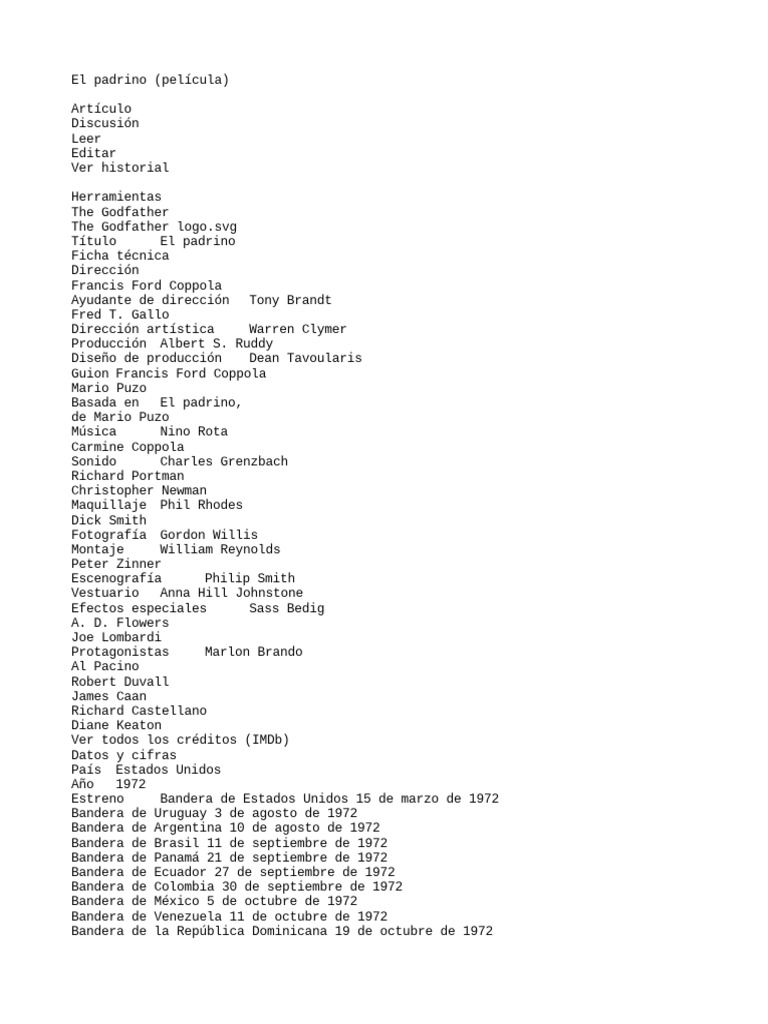 El Padrino Wikipedia PDF