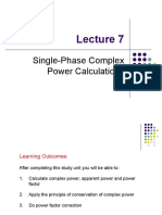 BEF 23803 - Lecture 7 - Complex Power Calculation