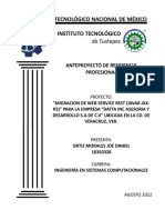 Anteproyecto de Residencia Profesional - OrTIZ MORALES