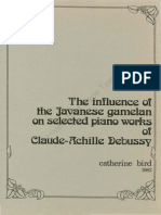 The Influence of The Javanese Gamelan On Selected Piano Works of Claude-Achille Debussy.